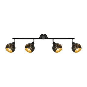 Светильник направляющий Easylink G916002 G916002-4TU, E14, 4 x 28 Вт, золотой цв./черный цв. / черный цв.