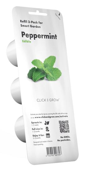 Išmanios daigyklos sėklos Click & Grow, pipirmėtės, 50 g, 3 vnt.