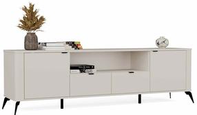 Televizoriaus spintelė Cordoba 2D2S, juoda sp./kašmyro sp., 186 cm x 43 cm x 55 cm