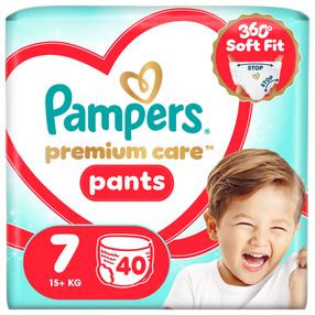 Sauskelnės-kelnaitės Pampers Premium Care Pants, 7 dydis, 40 vnt.