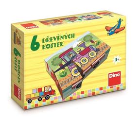 Puzle Dino Vehicles, 6 gab., daudzkrāsaina