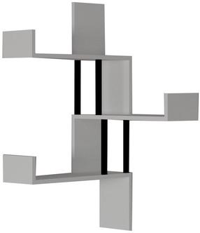 Sieninė lentyna Kalune Design Bombe 495SSE1155, balta sp., 60 cm x 20 cm x 105 cm
