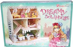 3D пазл Cubicfun Dollhouse Dreamy, 26.2 см x 16.8 см, 160 шт., многоцветный