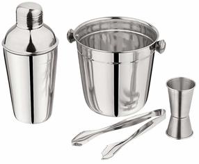 Bārmeņa komplekts kokteiļiem King Hoff KH 1706, sudraba krās., 0.500 l, 4 gab.