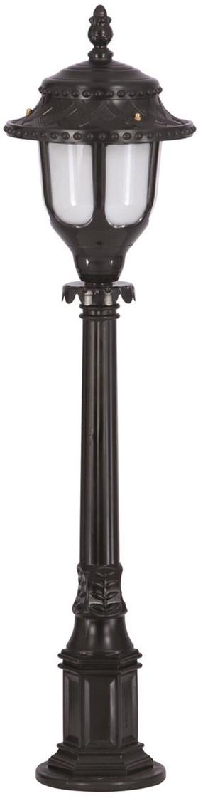 Pastatomas lauko šviestuvas Opviq BSU-68180-BSY-B, 60W, E27, IP65, juoda sp., 25 cm x 95 cm