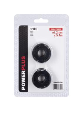Spoles ar auklu Powerplus POWACG1142, melna krās., 2 gab.
