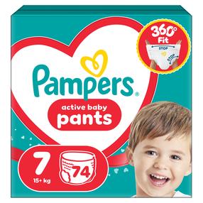 Sauskelnės-kelnaitės Pampers Pants, 7 dydis, 15 kg, 74 vnt.