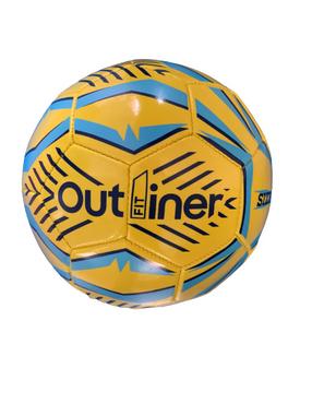 Футбольный мяч Outliner SMPVC4091A, 5 размер, синий цв./желтый цв.