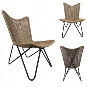 Lauko kėdė Bimini, ruda sp., 83 cm x 66 cm x 101 cm