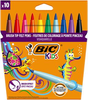 Flomasteriai Bic Visaquarelle, vienpusiai, 10 vnt.