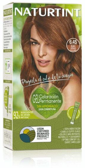 Plaukų dažai Naturtint Colour Gel, dark amber blonde sp., 6.45, 170 ml