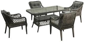 Комплект мебели для улицы Kalune Design Hisar, серый цв., 4 места
