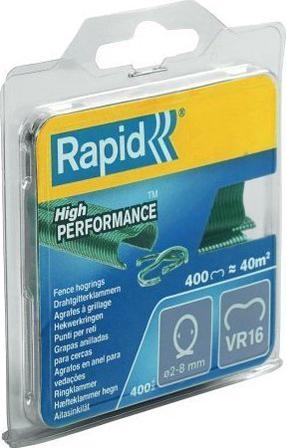 Kinnitusklamber Rapid, 400 tk, roheline v.