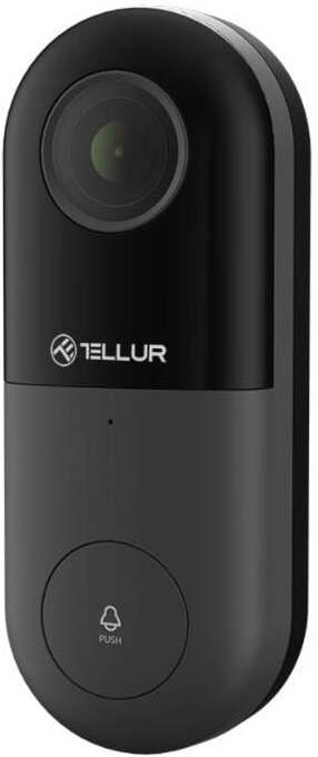 Vaizdo telefonspynė Tellur Smart WiFi Video DoorBell 98104, juoda sp.