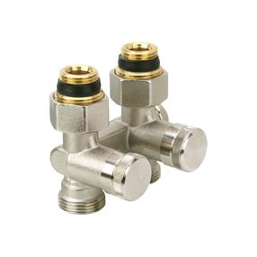 Ventilis Danfoss RLV-K, tiesus, universalus, 1/2 colio - išorinis sriegis, 3/4 colio - išorinis sriegis