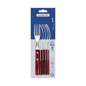 Dakša Tramontina Polywood, nerūsējošais tērauds, brūna krās., 6 gab., 19 cm