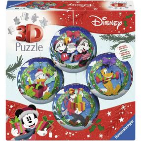 3D dėlionė Ravensburger Disney Christmas Ball, 7.5 cm x 7.5 cm, 216 vnt., įvairių spalvų