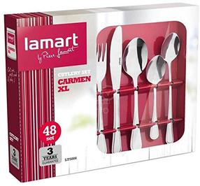 Söögiriistade komplekt Lamart XL LT5006, kroom v., 48 tk.