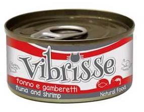 Влажный корм для кошек Croci Vibrisse Natural Tuna and Shrimp, тунец/креветки, 0.07 кг