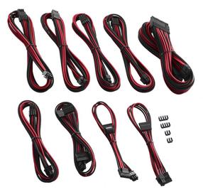 Vads Cablemod PRO ModMesh C-Series AXi/HXi/RM, melna krās./sarkana krās.