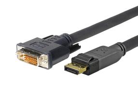 Kabelis Vivolink PRODPDVI10 Displayport, DVI-D, 2 m, melna krās.