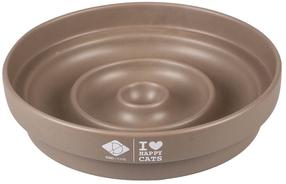 Bļoda dzīvniekam Europet Bernina Drop, 0.75 l, 20 cm x 20 cm x 4.5 cm, brūna krās.