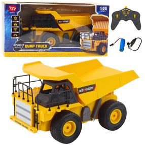 Rc самосвал Lean Toys Engr Series, 1:24, желтый цв.