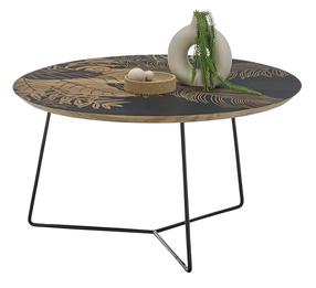 Kavos staliukas MCakcent Mirandela, ruda sp., 85 cm x 85 cm x 45 cm