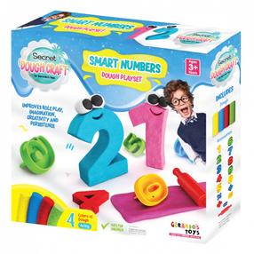 Plastilīns Gerardo's Toys Smart Numbers, daudzkrāsaina