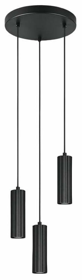 Šviestuvas lubų Trio Soka, GU10, 3 x 10 W, juoda sp. / juoda sp.