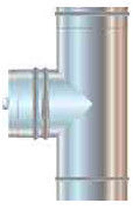 Дымоход Cordivari Insulated Chimney Pipe T Type, серый цв., 150 мм