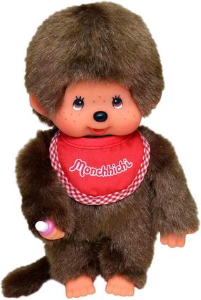 Pliušinis žaislas Monchhichi Boy Classic, ruda sp./raudona sp., 20 cm