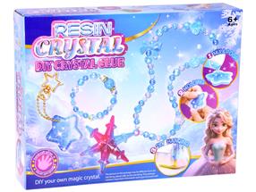 Ehete valmistamise komplekt Resin Crystal DIY, mitmevärviline