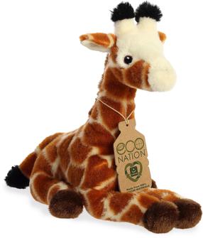 Pliušinis žaislas Aurora Eco Nation Giraffe, ruda sp., 24 cm