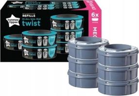 Sauskelnių konteineris Tommee Tippee Twist, 510 vnt., skaidri sp.