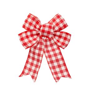 Рождественская декорация, "Рождественские банты" Christmas Touch SYHDJC-3224248, 24 см, белый цв./красный цв.