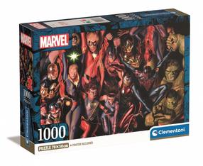 Пазл Clementoni Marvel The Avengers 39857, 50 см x 70 см, 1000 шт., многоцветный