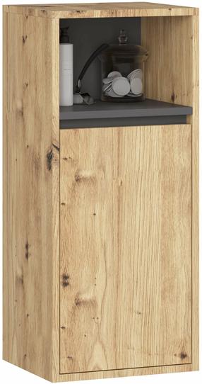 Pakabinama vonios spintelė Akord Vami, ruda/grafito, 30 cm x 35 cm x 80 cm