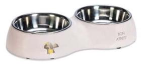 Bļoda dzīvniekam Beeztees Puppy Binky, 0.7 l, 34 cm x 17.5 cm x 6 cm, rozā krās.
