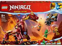 Prekė su pažeista pakuote. Konstruktorius LEGO® NINJAGO® Heatwave transformuojamas lavos drakonas 71793, 479 vnt.
