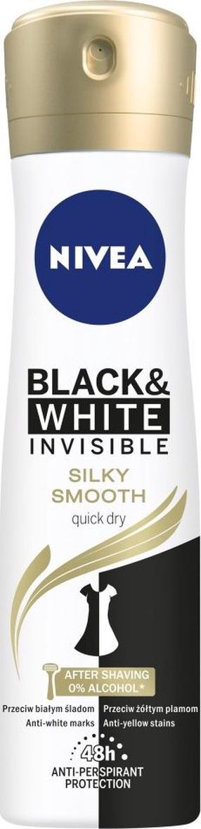 Dezodorants sievietēm Nivea Black & White Silky Smooth, 150 ml