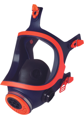 Respirators, ar vārstu Climax 732-N, zila krās./oranža krās.