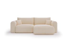 Sofa-lova Polak Meble Next Tilia 01, kreminė sp., 274 x 153 cm x 86 cm