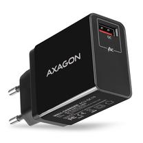 Telefona lādētājs Axagon ACU-QC19, USB, melna krās., 19 W