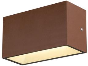 Sieninis lauko šviestuvas SLV Sitra M Up/Down, 7W, LED, IP65, ruda sp., 20 cm x 11 cm