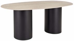Valgomojo stalas išskleidžiamas Julius, travertine sp., 200 cm x 100 cm x 77 cm