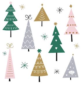 Рождественские бумажные салфетки Mondex Christmas Tree, 33 см x 33 см, многоцветный, 20 шт.