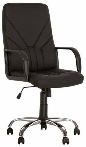 Рабочее кресло Nowy Styl Manager Tilt CHR68, 68 x 68 x 108 - 118 см, черный цв.