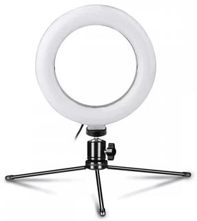 Rõngaslamp Platinet PMRL6 Vlog LED Desktop 6", valge v.