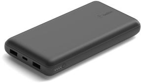 Lādētājs-akumulators (Power bank) Belkin 20k, 20000 mAh, melna krās.